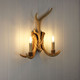 Wall Light 2 Light Natural Resin 43cm E14 42W Sculptural Wall Light 2 Light Natural Resin 43cm E14 42W Sculptural